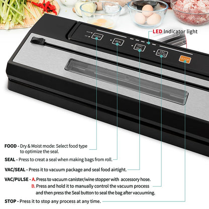 LAIMENG Home-Appliance Vacuum Sealer Packaging Machine For Food Storage Vacuum Food Packer Sous Vide Vacuum bag Rolls S293