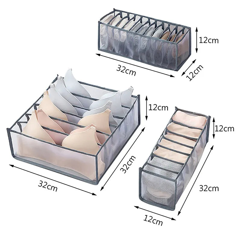 Caja de almacenamiento para organización de pantalones vaqueros, organizador de armario para ropa interior, sistema de organización de ropa, calcetines, pantalones, cajones, organizadores