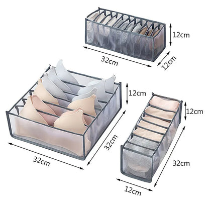 Caja de almacenamiento para organización de pantalones vaqueros, organizador de armario para ropa interior, sistema de organización de ropa, calcetines, pantalones, cajones, organizadores