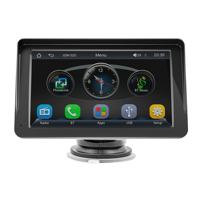 Portable Vehicle-mounted MP5 Player Wireless Carplay Bluetooth Reversing Image Multi-function Card Inserting Machine