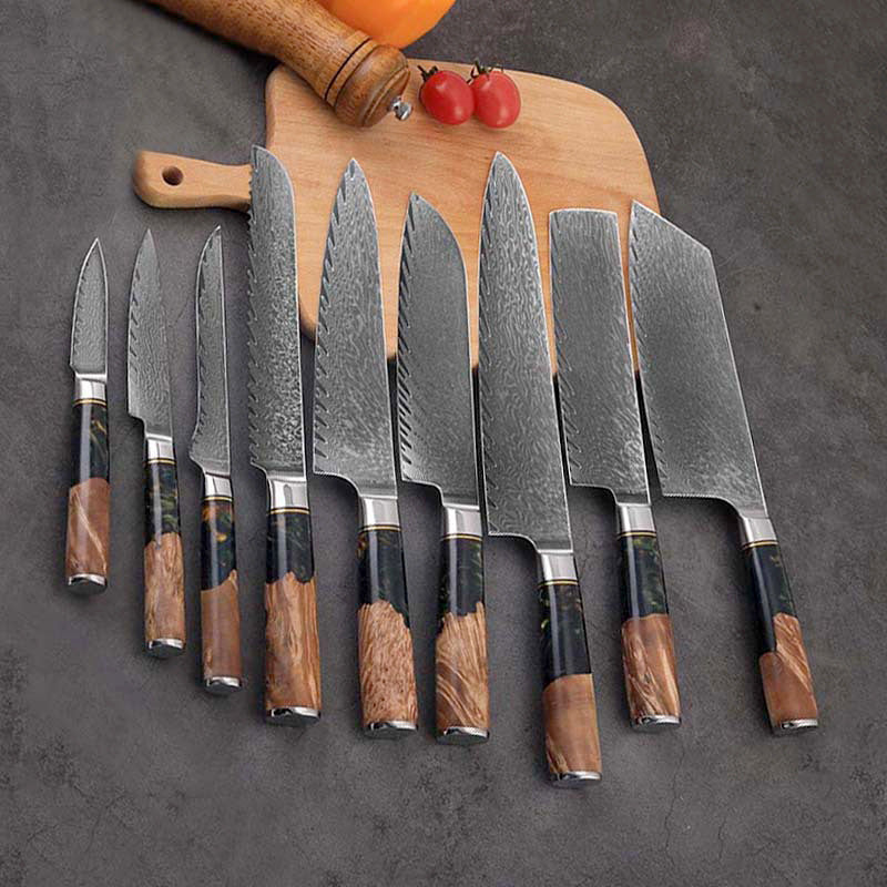 Couteau de chef occidental Couteau à trancher Santoku