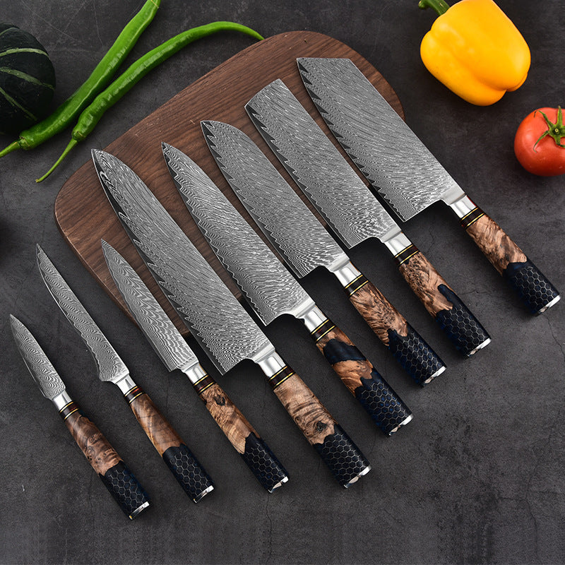 Couteau de chef occidental Couteau à trancher Santoku