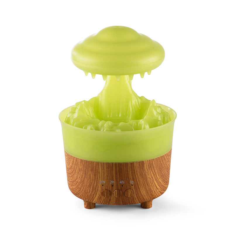 Humidificateur de veilleuse nuage de pluie avec son de goutte d'eau de pluie et diffuseur d'huile essentielle de lumière LED 7 couleurs aromathérapie