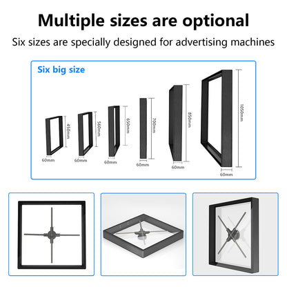 Cubierta olográfica de la aleación de aluminio del proyector de la máquina de publicidad 3d