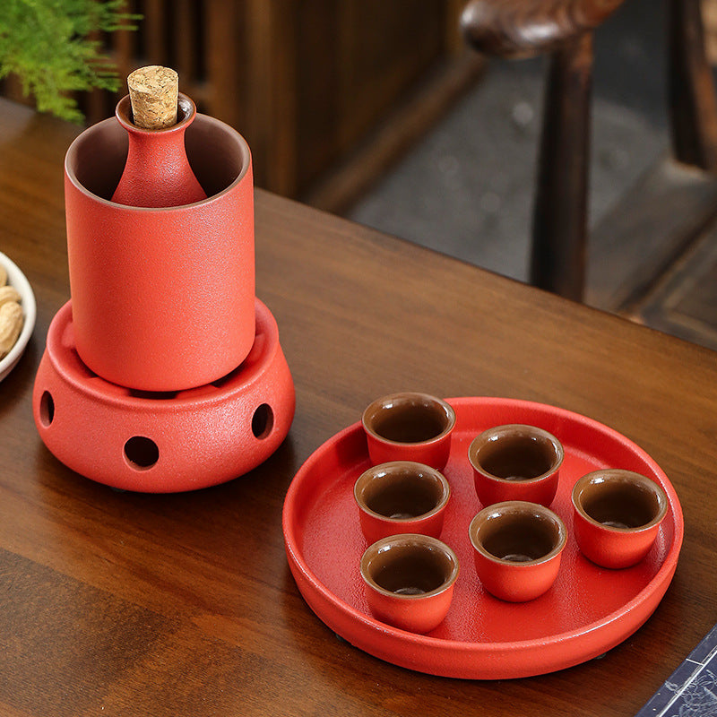 Récipient chauffant pour la tasse de foire aux alcools de costume de vin