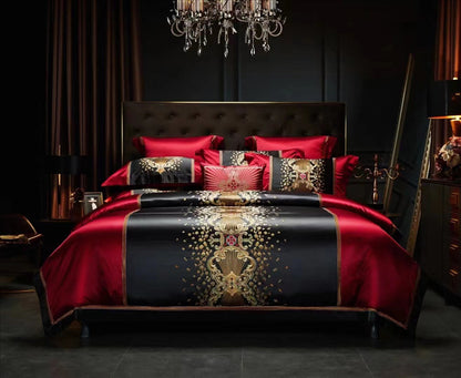 Silk Cotton Embroidery Four-piece Set Bed Sheet Bedspread