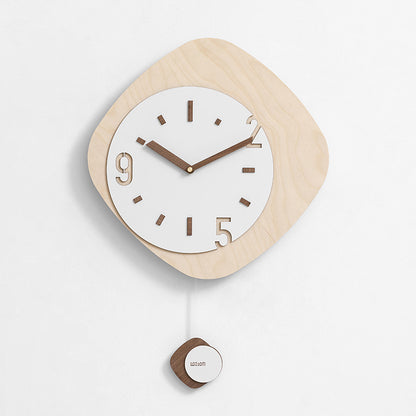 Horloge murale simple sans poinçon pour salon