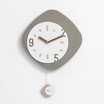 Horloge murale simple sans poinçon pour salon