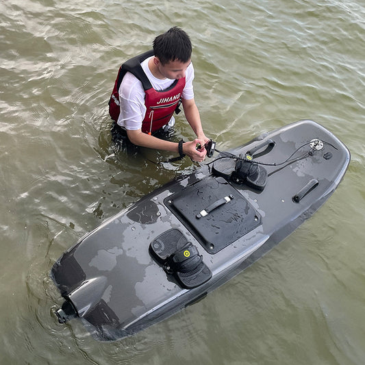 Tabla hawaiana eléctrica de fibra de carbono, tabla de surf de alta velocidad con motor Jet, tabla que practica surf