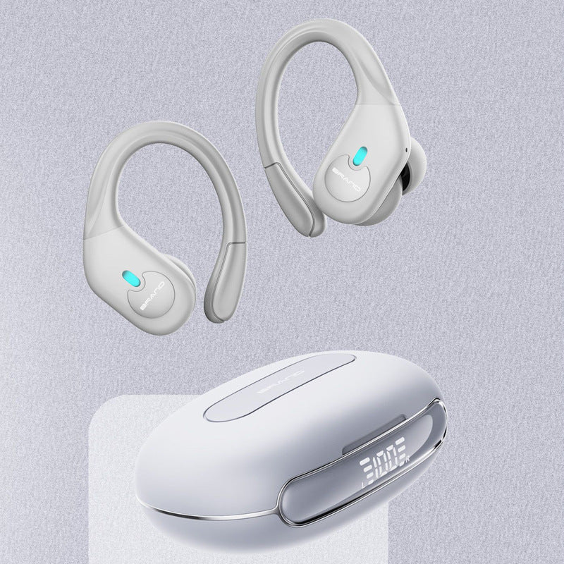 Casque Bluetooth monté sur l'oreille, affichage numérique, étanche, Anti-chute