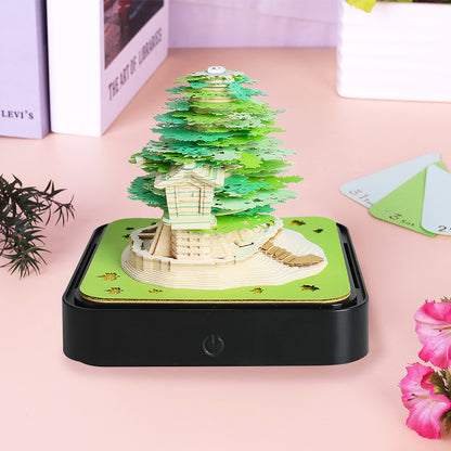 Earth Calendar Light Panoramic 3d Three-dimensional Creativity Paper Carving Desk Calendar Sticky Notes