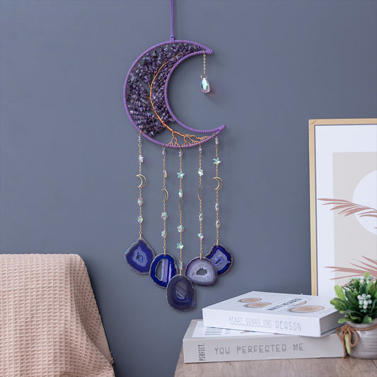 Amethyst Gravel Winding Wire Lucky Tree Crystal Agate Home Decoration