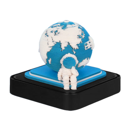 Earth Calendar Light Panoramic 3d Three-dimensional Creativity Paper Carving Desk Calendar Sticky Notes