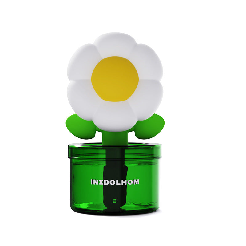 Humidificador de flores pequeño, carga USB, creatividad de escritorio