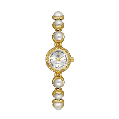 Montre pour femme avec bracelet en perles de luxe BS New Light