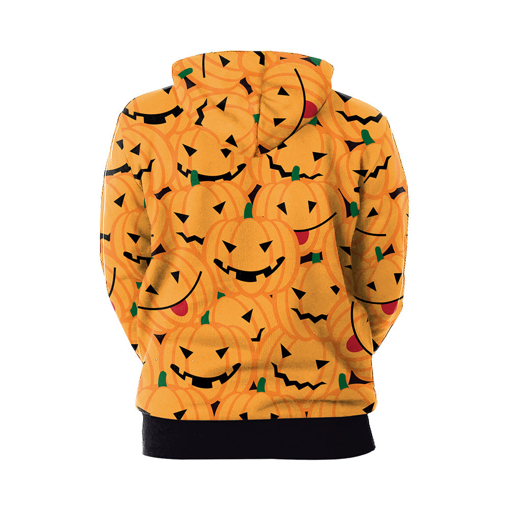 Women's Halloween Couple Loose Hooded Sweater