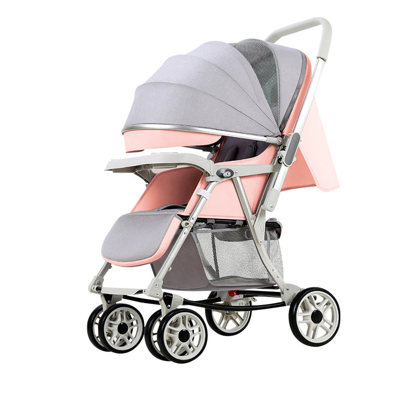 Baby Stroller Sitting Lying Multi-function One-click Folding