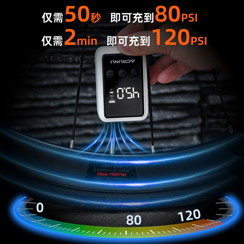 Gonfleur portatif intelligent d'affichage numérique de véhicule d'autoroute de montagne à haute pression de vélo
