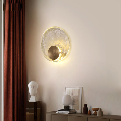 New Nordic Modern Light Luxury Crystal Copper Wall Lamp