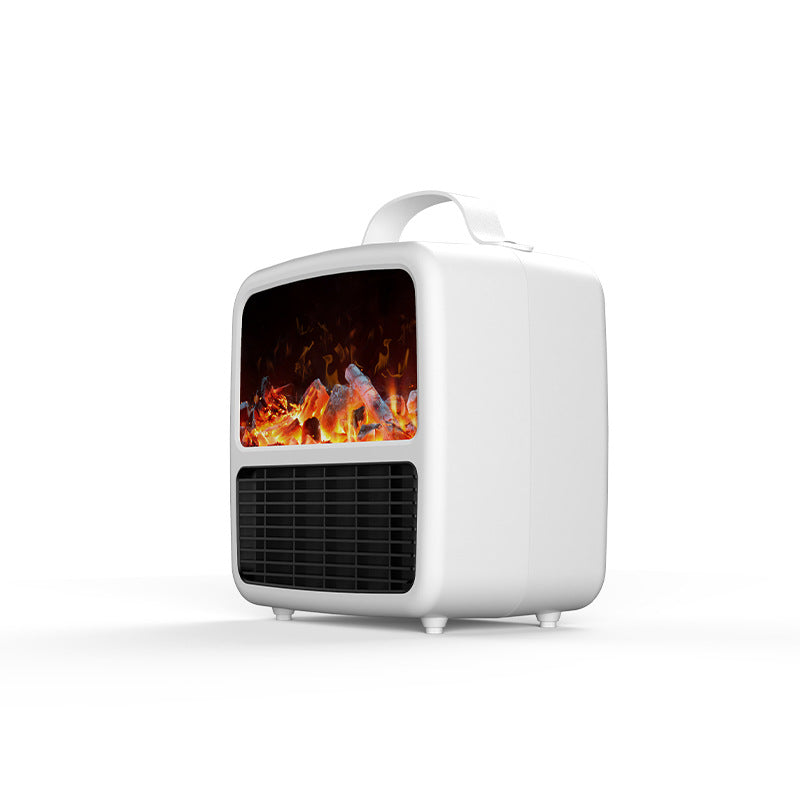 Desktop Quick Heat Warm Air Blower 3D Simulation Flame