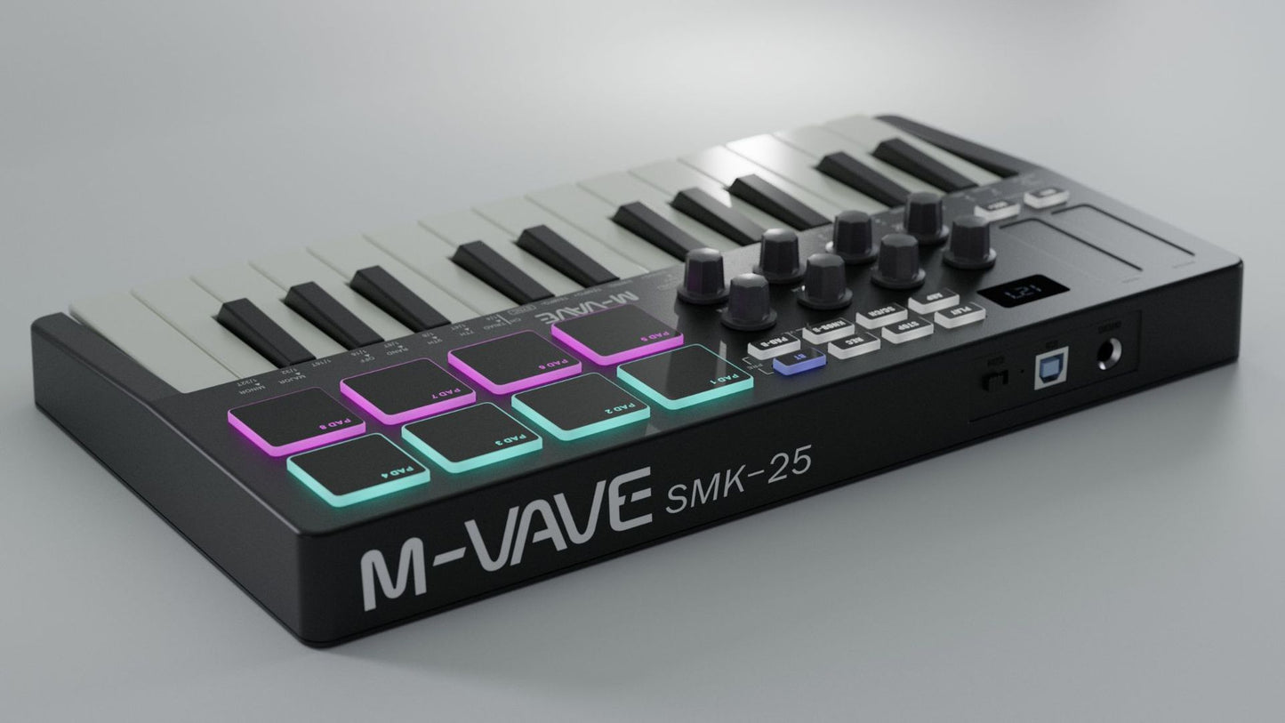 Portable MIDI Keyboard Controller