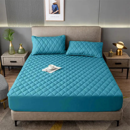 Waterproof Mattress Cover Thickened Padding Comfortable Fabric Bed Cover Bed Linen Bed Sheets Set Mattress Protector For Home