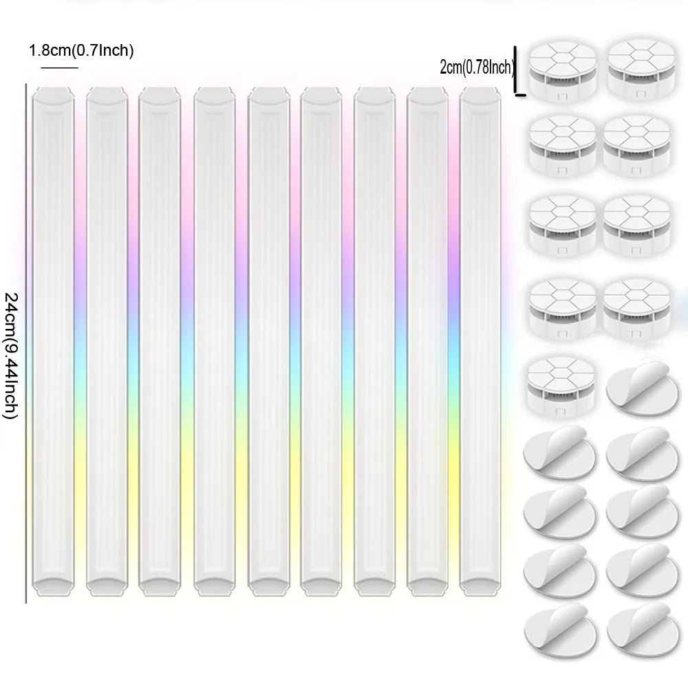 TuYa-Lámpara LED de pared inteligente con WIFI, barra USB de 5V, luz LED nocturna de ambiente artesanal, ritmo musical para TV, retroiluminación, decoración de juegos de dormitorio