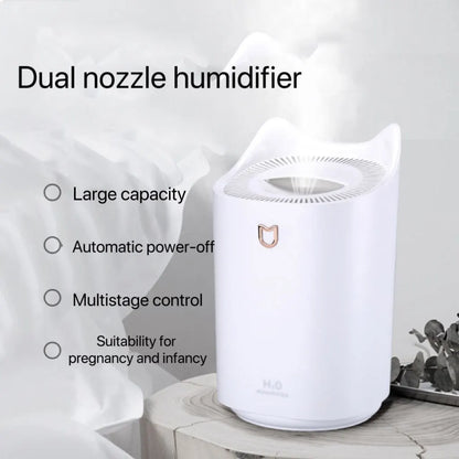 Humidificateur d'air à double Jet de 3000Ml, atomiseur de grande capacité, diffuseur d'arôme ultrasonique, machine à brume fraîche, purificateur d'air