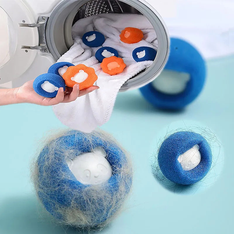 Boule réutilisable pour épilateur de poils d'animaux, 1 à 5 pièces, Machine à laver, filtre, autocollant en laine, épilateur de poils de chat, attrape-peluches pour la maison