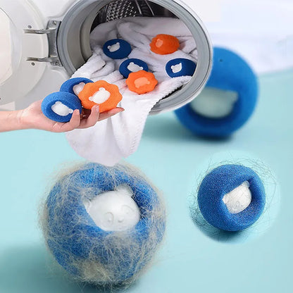 Boule réutilisable pour épilateur de poils d'animaux, 1 à 5 pièces, Machine à laver, filtre, autocollant en laine, épilateur de poils de chat, attrape-peluches pour la maison