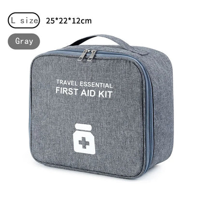 Bolsa de medicina para el hogar, botiquín de primeros auxilios familiar, organizador de medicina de gran capacidad, bolsa de almacenamiento, supervivencia de viaje, emergencia, portátil vacío