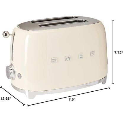 SMEG 2 Slice Retro Toaster (Cream)