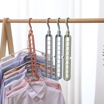 Magic Multi-port Support Hangers For Clothes Space Saving Drying Rack Multifunction Plastic Wardrobe Organizer Clothes Rack