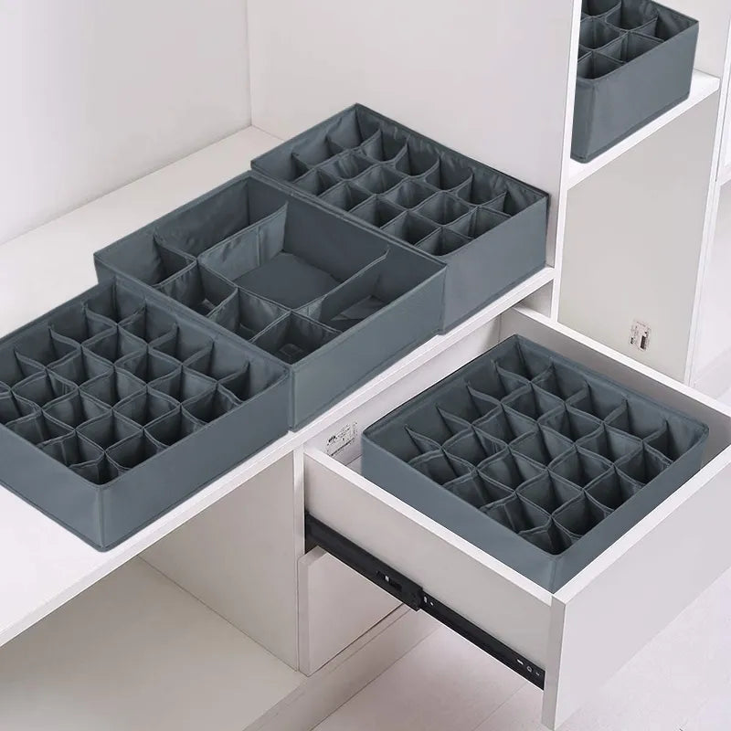 Caja de almacenamiento de calcetines para sujetador de ropa interior, organizador de cajón de armario, bragas, organizadores de bufandas, armario de dormitorio, organizador de almacenamiento de ropa