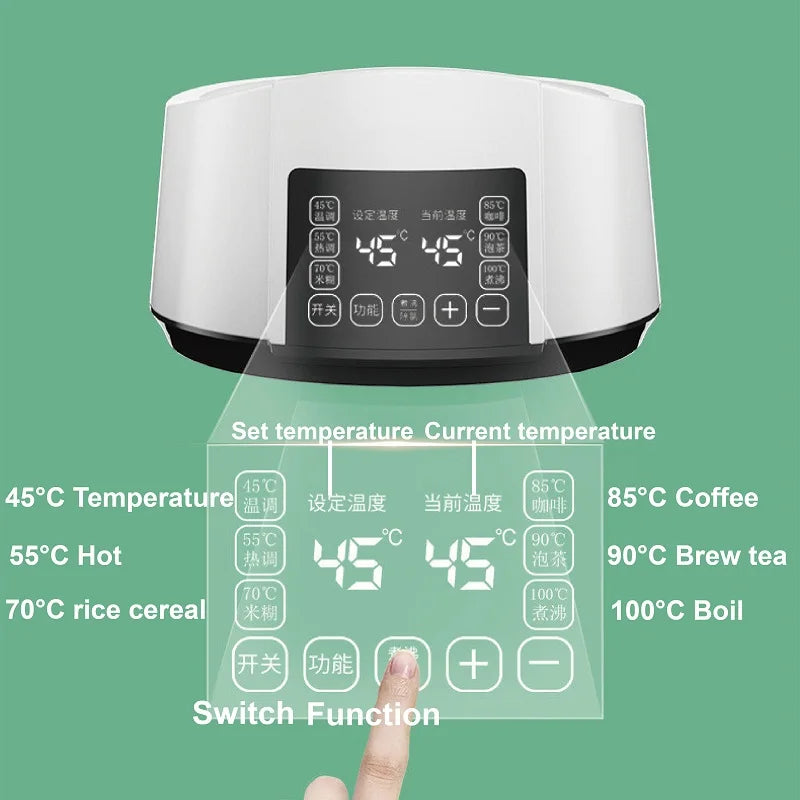 Régulateur de lait thermostatique pour bébé, 1,2 l, bouilloire d'eau chaude, Pot isolant intelligent, réchauffement automatique du lait, lait chaud en poudre GL41