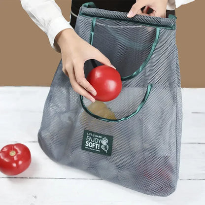 Sacs en filet suspendus de cuisine multicouches pour ail, oignon, gingembre, légumes-sacs de rangement