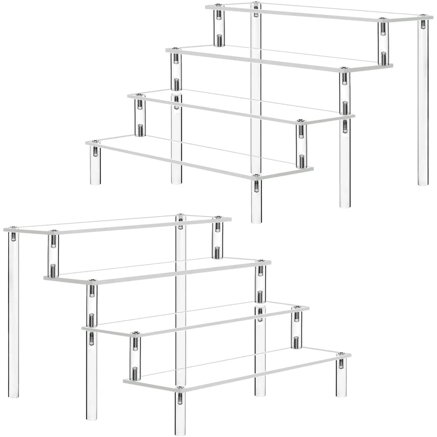 Présentoir acrylique à 1-5 niveaux, support transparent pour cupcakes, parfum, poupée, organisateur de Décor, figurines Amiibo Funko POP DC05