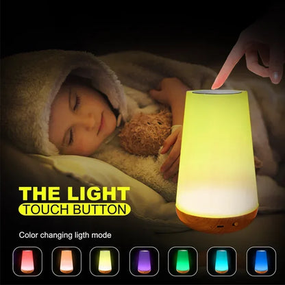 Xiaomi Night Lamp For Bedroom Bedside Usb Rechargeable Light RGB Remote Control Table Lamp Touch Dimmable For Children Room