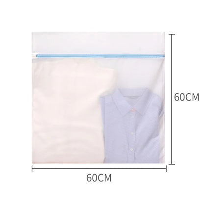 Blue Zipper Laundry Bag Fine Mesh High Quality Storage Bags Household Clothes Cleaning Protect Washing Bag For Washing Machine