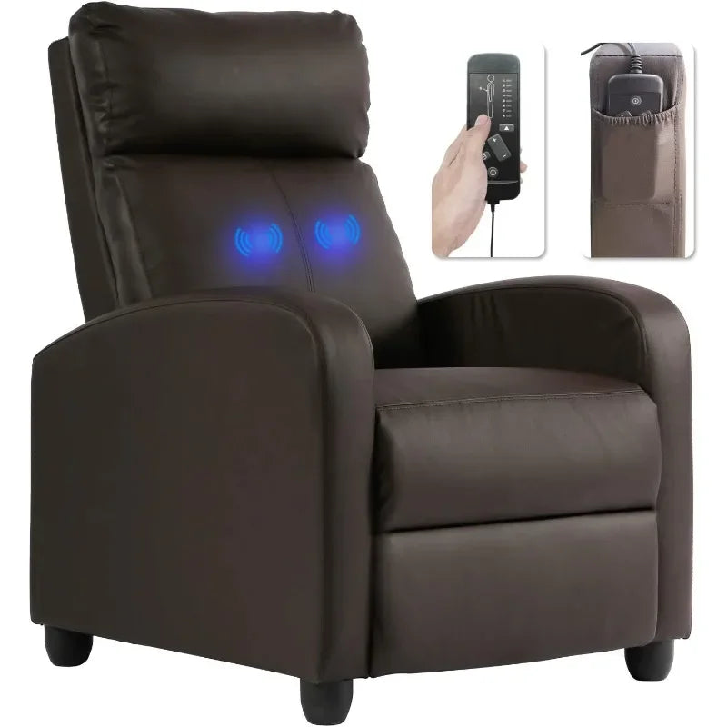 Silla reclinable para sala de estar, sofá reclinable de masaje, sofá individual, asiento de cine en casa, silla de lectura