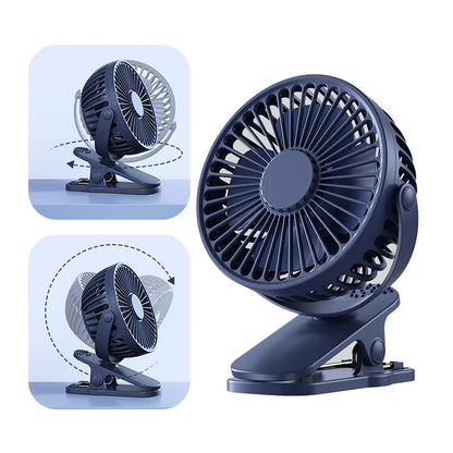 Mini ventilateur portatif USB à pince, ventilateur électrique pratique et Ultra silencieux, Rechargeable pour étudiant, petit ventilateur de refroidissement mignon