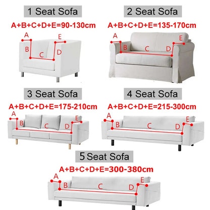 Fundas de sofá elásticas para sala de estar, sillón geométrico tejido de rejilla de maíz, fundas de sofá, Protector de silla, decoración del hogar