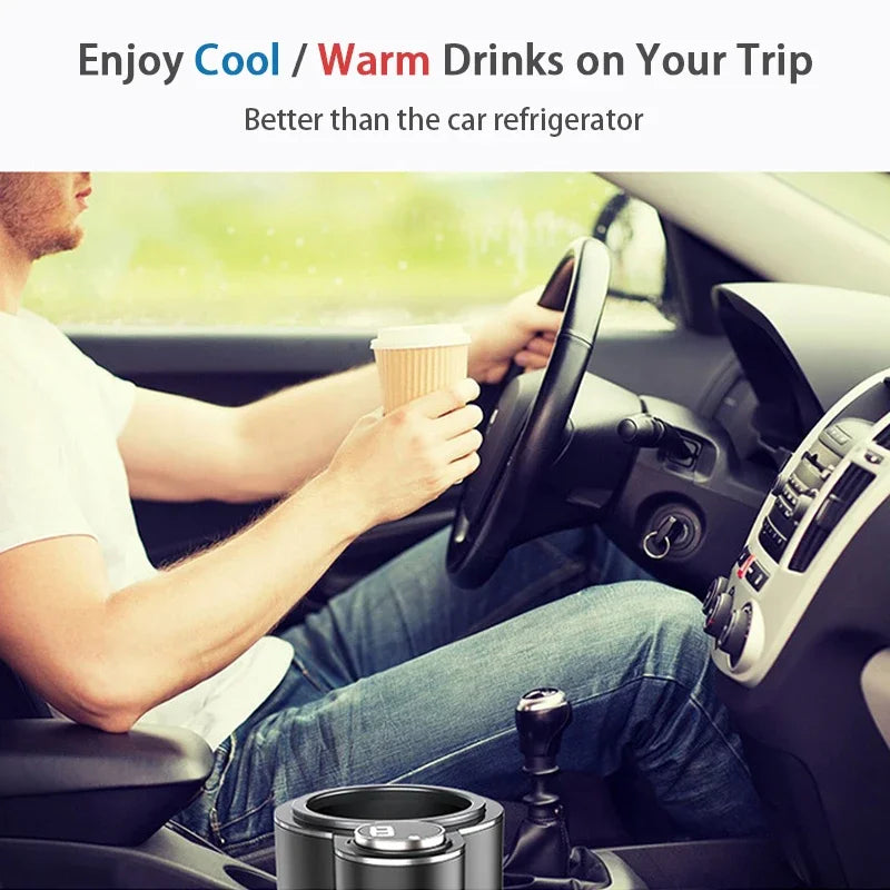 Smart 2 en 1 voiture chauffage tasse de refroidissement pour café Miik boissons électrique boisson plus chaude refroidisseur support voyage Mini voiture réfrigérateur