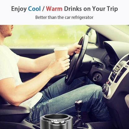 Taza de refrigeración inteligente 2 en 1 para café, bebidas Miik, calentador de bebidas eléctrico, soporte enfriador, Mini refrigerador de viaje para coche