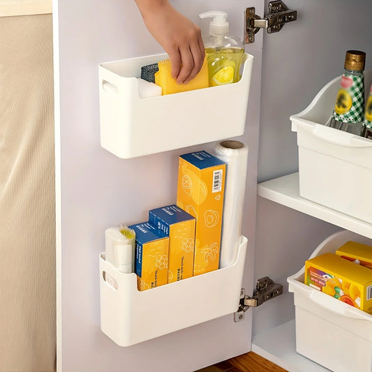 Kitchen Wall Mounted Cabinet Door Preservation Film Preservation Bag Storage Rack