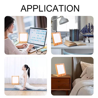 Light Therapy Lamp 10000 Lux LED Sad Lamp Seasonal Affective Disorder with Timer Touch Control Night Light for Home / Office