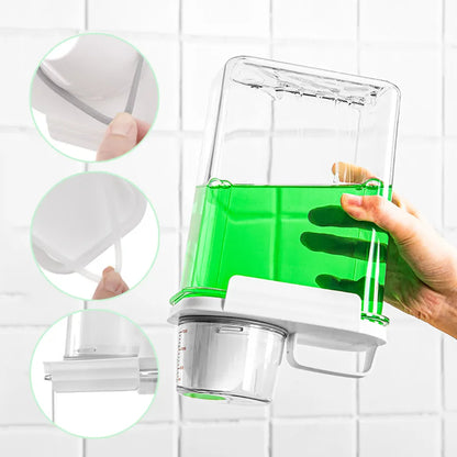 Dispensador de detergente para ropa recargable, tanque vacío para suavizante en polvo, contenedor de almacenamiento de lejía con etiquetas, 1100/1800/2300Ml