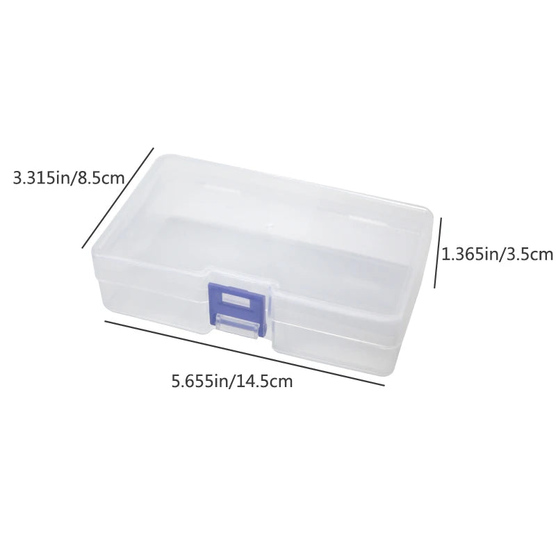 5 transparent plastic storage boxes can accommodate small items, small toys, decorations, small cards, sorted storage, not messy