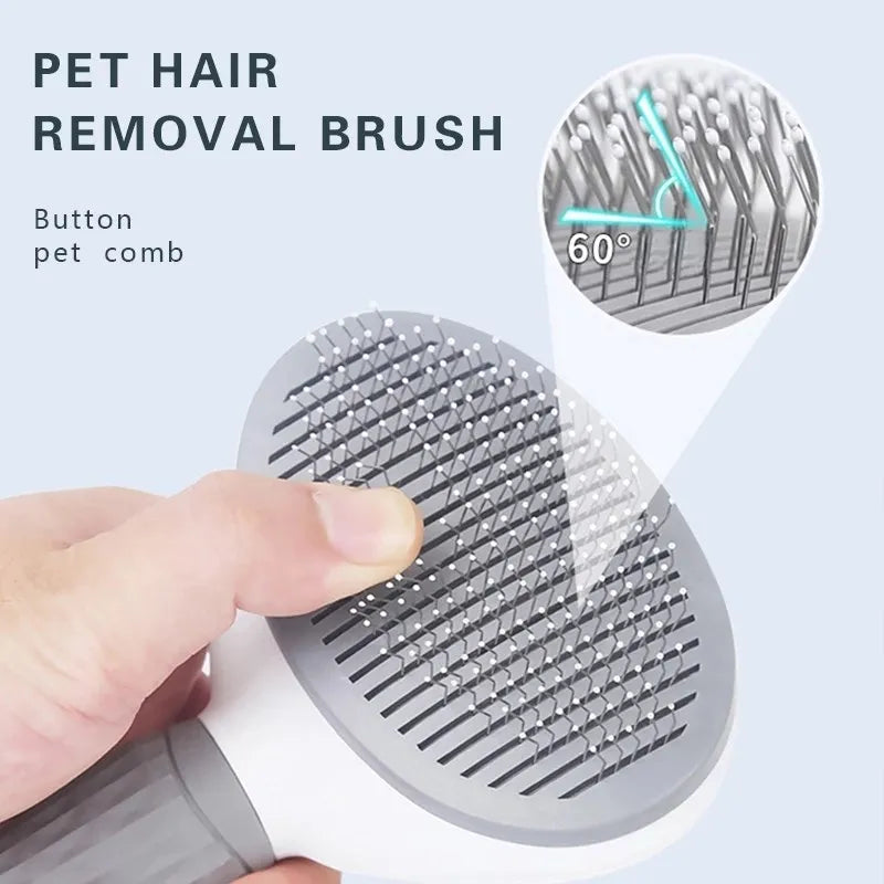 Brosse pour chien et chat, auto-nettoyante, épilateur de poils d'animaux, outils de toilettage, peigne démêlant, accessoires pour chiens