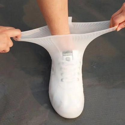 Couvre-chaussures imperméables en silicone, réutilisables, antidérapants, résistants à l'usure, couvre-chaussures de protection, bottes antidérapantes pour l'extérieur, les jours de pluie